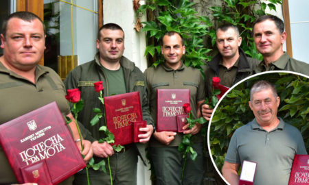 Четверо воїнів-лісівників з Прикарпаття отримали нагороди від прем'єр-міністра
