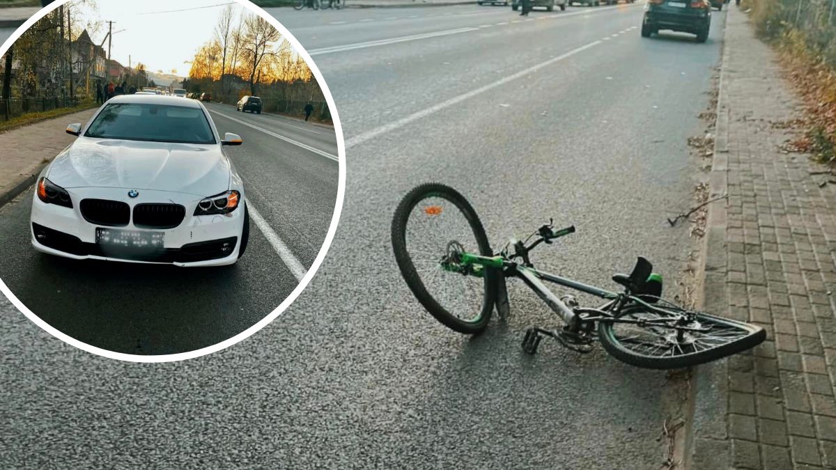 На Калущині авто збило велосипедиста