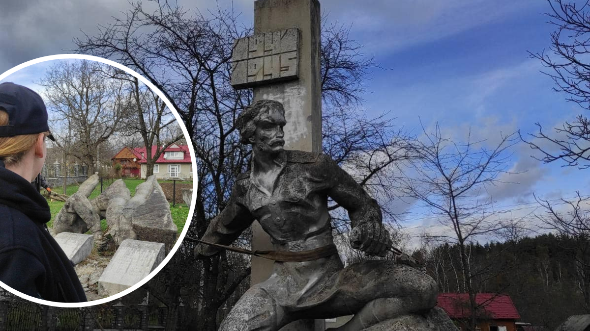 На Прикарпатті декомунізували пам'ятник радянському окупанту