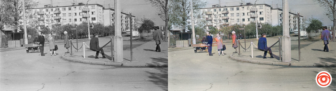 Історія Калуша в кольорі: чорно-білі знімки міста у яскравому забарвленні