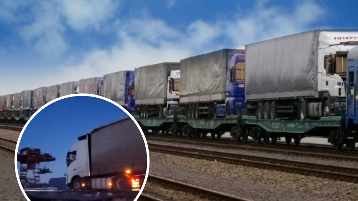 Укрзалізниця відправила першу партію вантажівок через кордон з Польщею | ВІДЕО