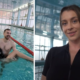 Львівська порноакторка у басейні практикує англійську з пораненими військовими