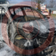 У Калуші біля автозаправки згорів автомобіль | ФОТО