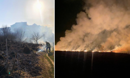 Вчора на Прикарпатті зафіксували 33 пожежі сухої трави