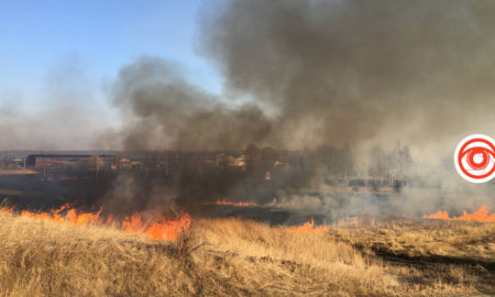 За минулу добу на Прикарпатті згоріло 4 гектари сухої трави
