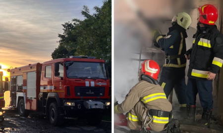 На Прикарпатті пожежу після обстрілу гасили 105 рятувальників | ФОТО