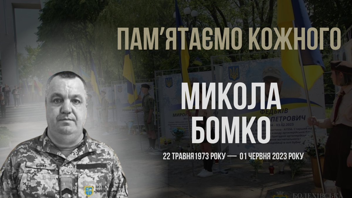 Згадуємо Миколу Бомка