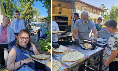 Іноземні волонтери роздали калуським дітям 500 піц за один день