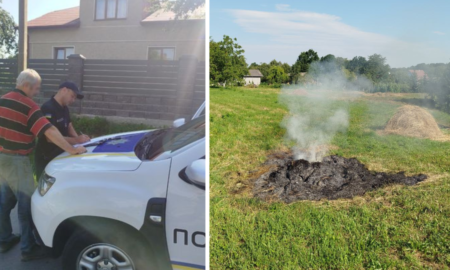 На мешканця Калущини наклали штраф за спалювання сухої трави у спеку