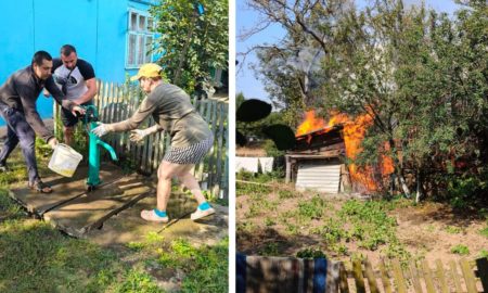 У Голині всією громадою допомогли загасити пожежу на подвір'ї стареньких людей