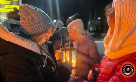 Як у вечірньому Калуші Вифлеємський вогонь передавали