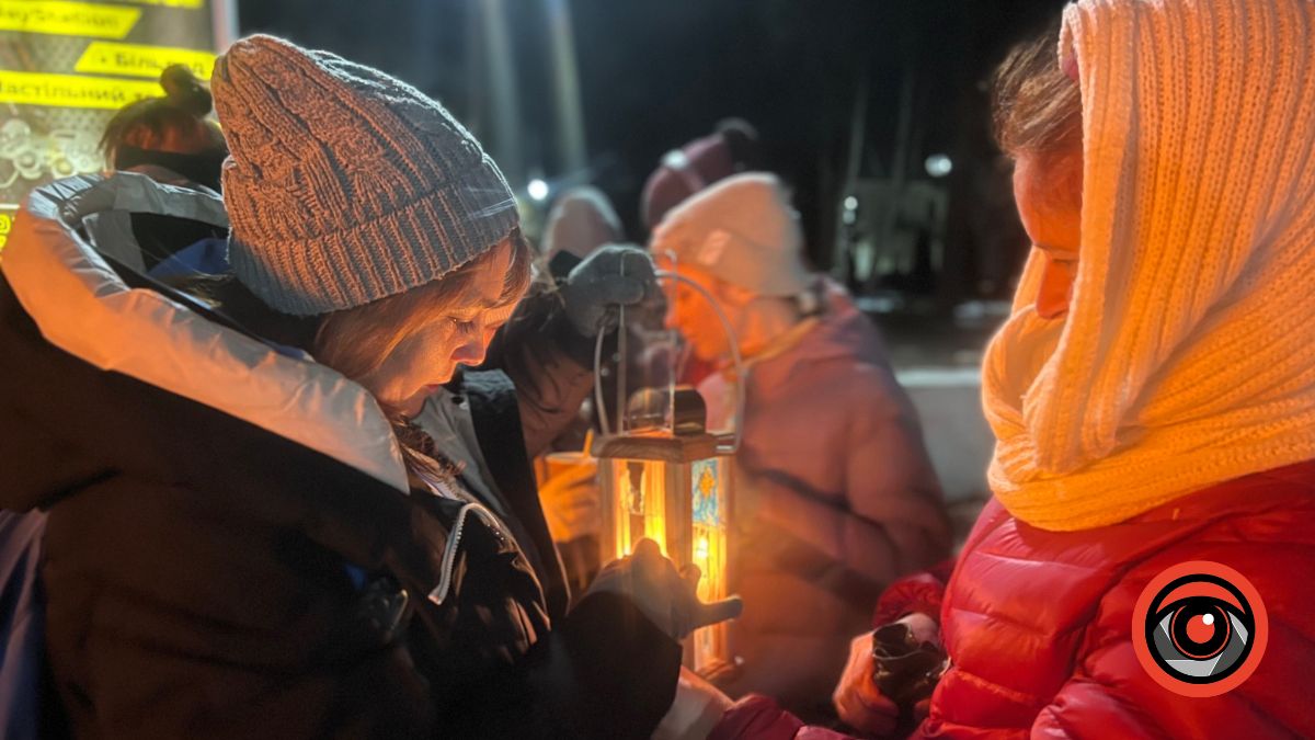 Як у вечірньому Калуші Вифлеємський вогонь передавали