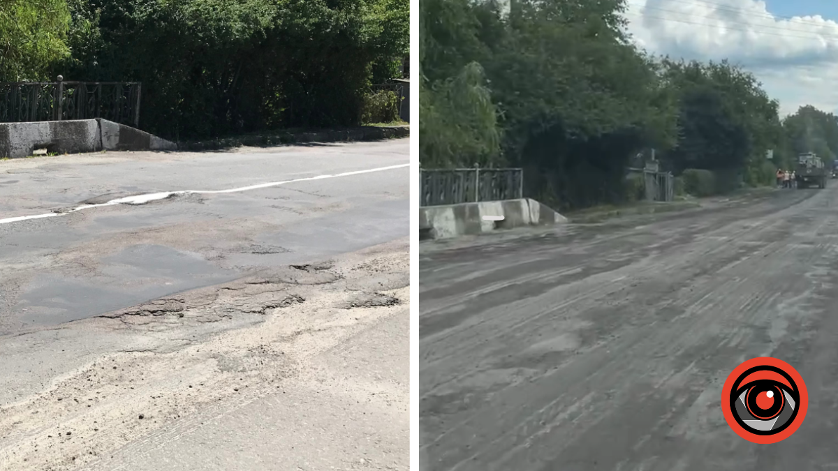 У Калуші почали "вирівнювати" хвилясту дорогу за вокзалом