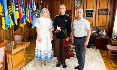Син полеглого захисника із Калуша отримав орден "За мужність"