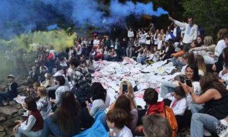 Як на Росохані 120 дітей із різних куточків України офіційно встановили рекорд