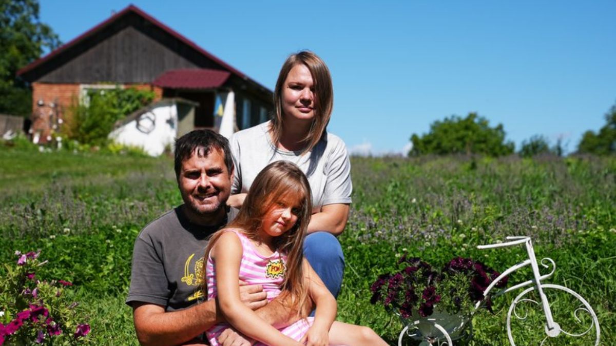 Страуси та сім'я