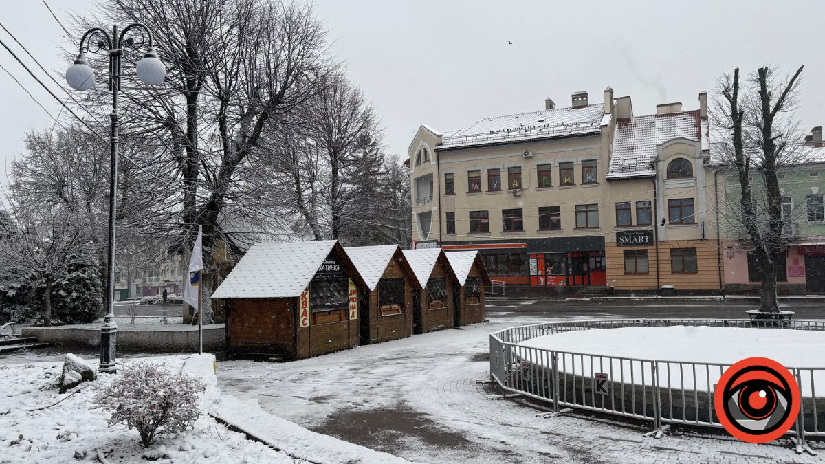 у Калуші випав перший сніг