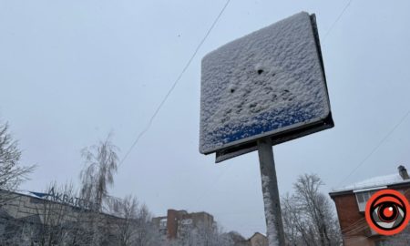 у Калуші випав перший сніг