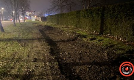 У Калуші починають облаштовувати стежку до зупинки на вулиці Євшана