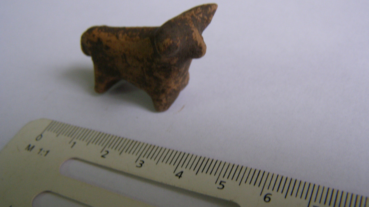 На Прикарпатті археологи знайшли глиняну фігурку бичка, якій орієнтовно 6000 років