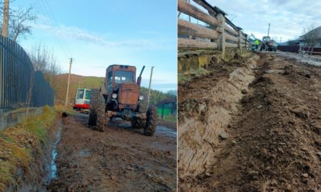 ремонт дороги у Лужках