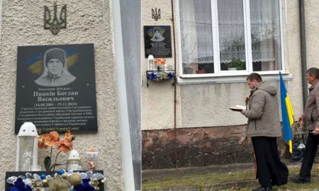 освячення дошки пам'яті