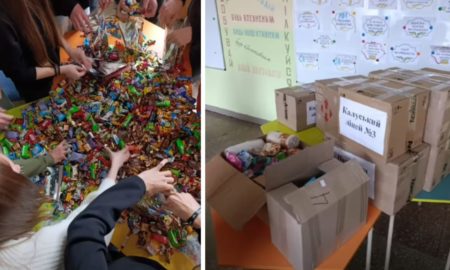 Калуський ліцей №3 зібрав солодощі для захисників