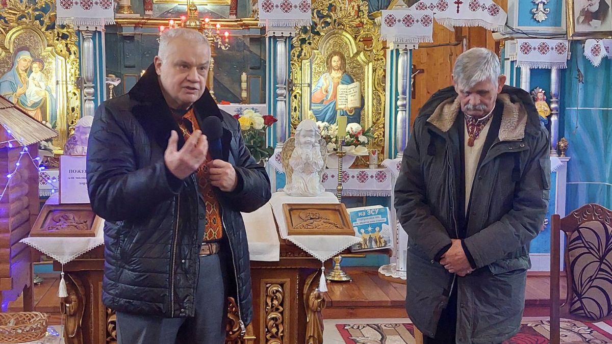 У Вільхівці вітали 91-річного дідуся