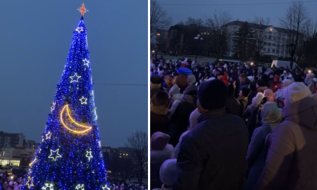 Як у Долині засяяла головна новорічна ялинка | ВІДЕО