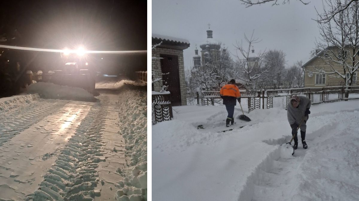 Як калушани згуртувалися, щоб розчистити місто від снігу