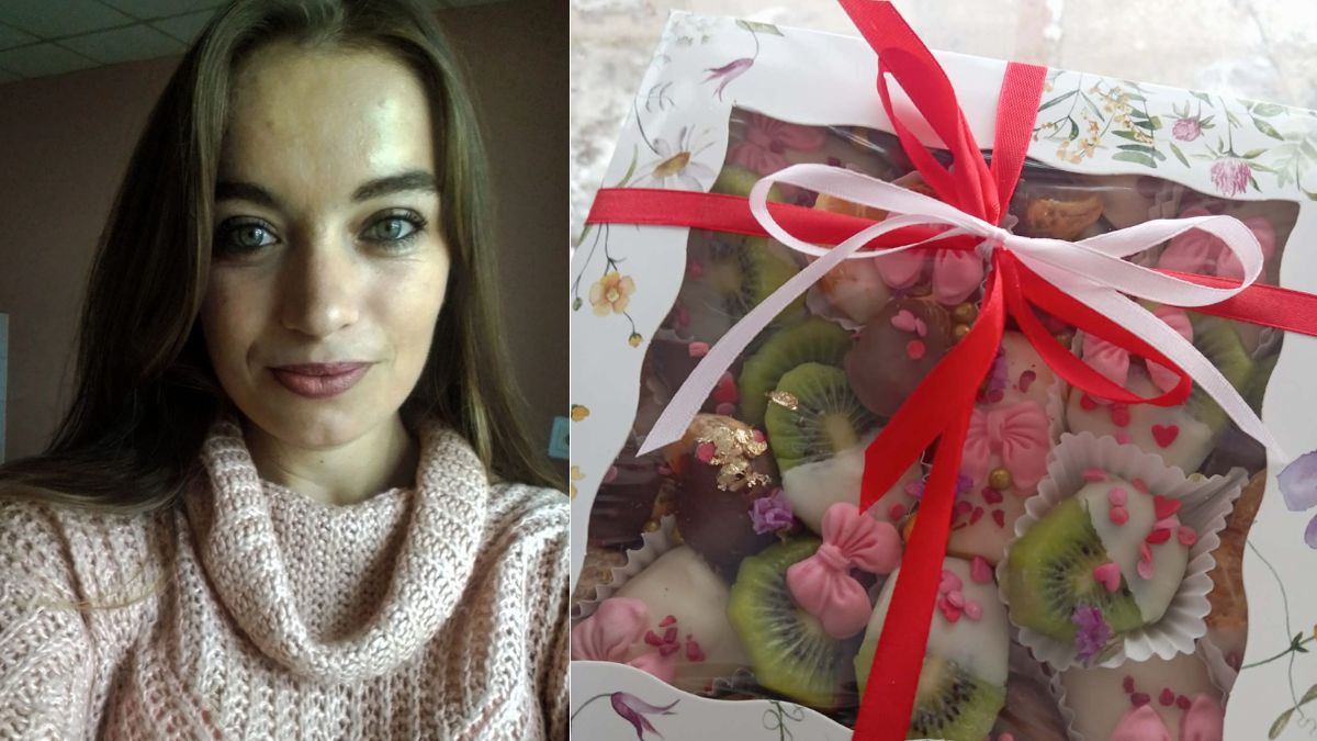 майстриня фрукти в шоколаді