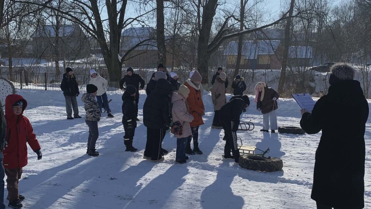 у селі Завадка каталися на кінних санях