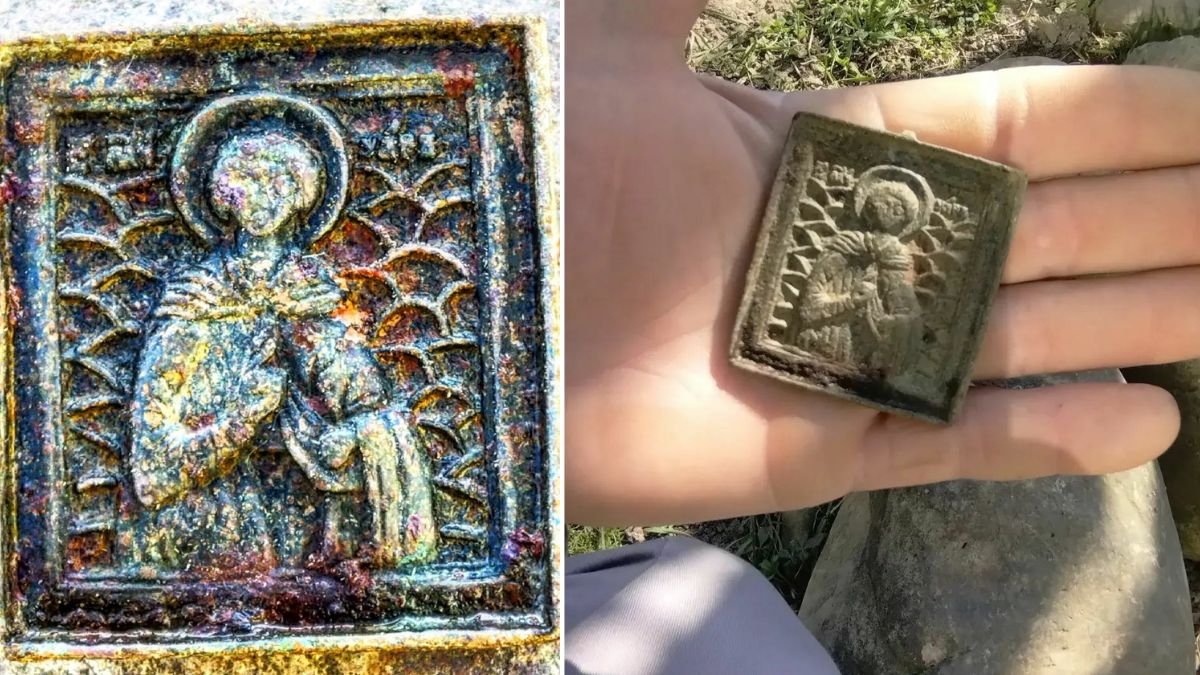 На Калущині чоловік відкопав рідкісну ікону