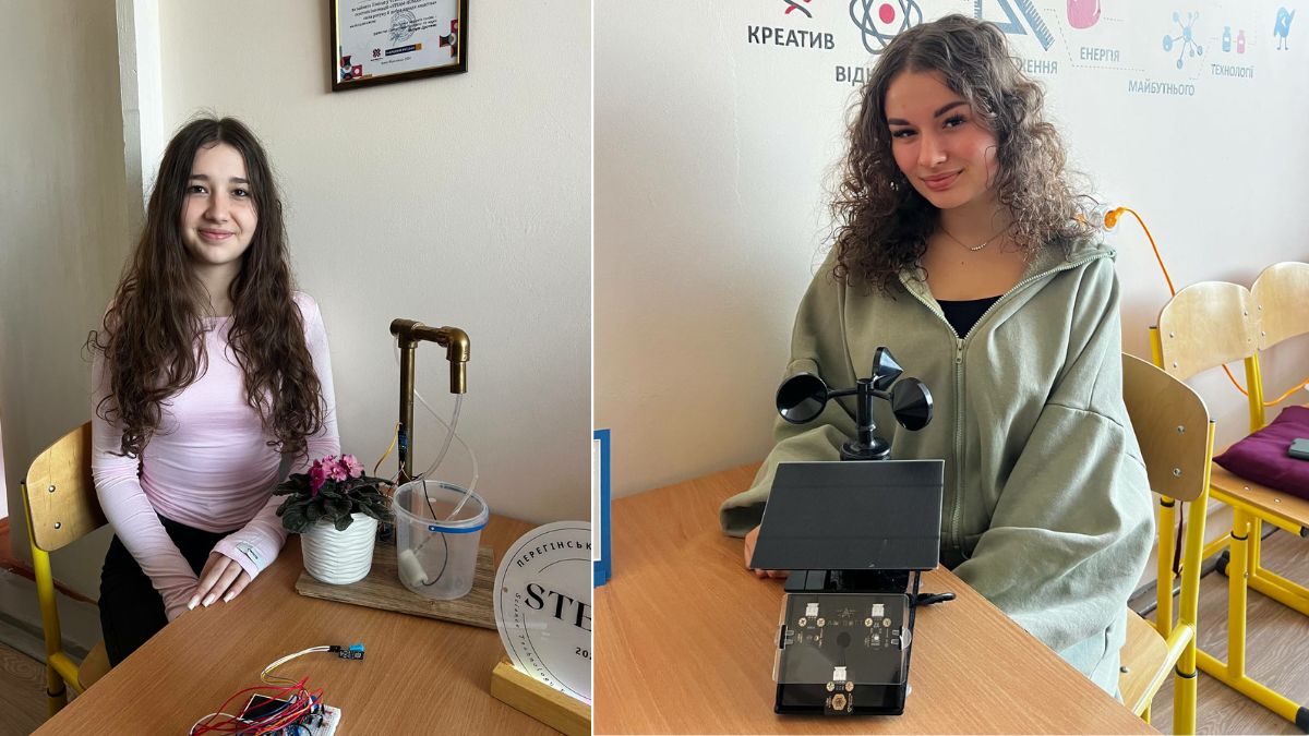 Учениці Перегінського ліцею юні винахідники
