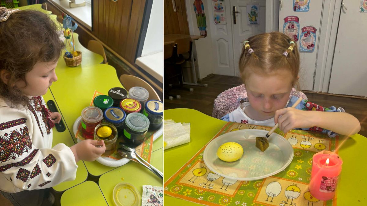 У Болехові діти крапанки робили