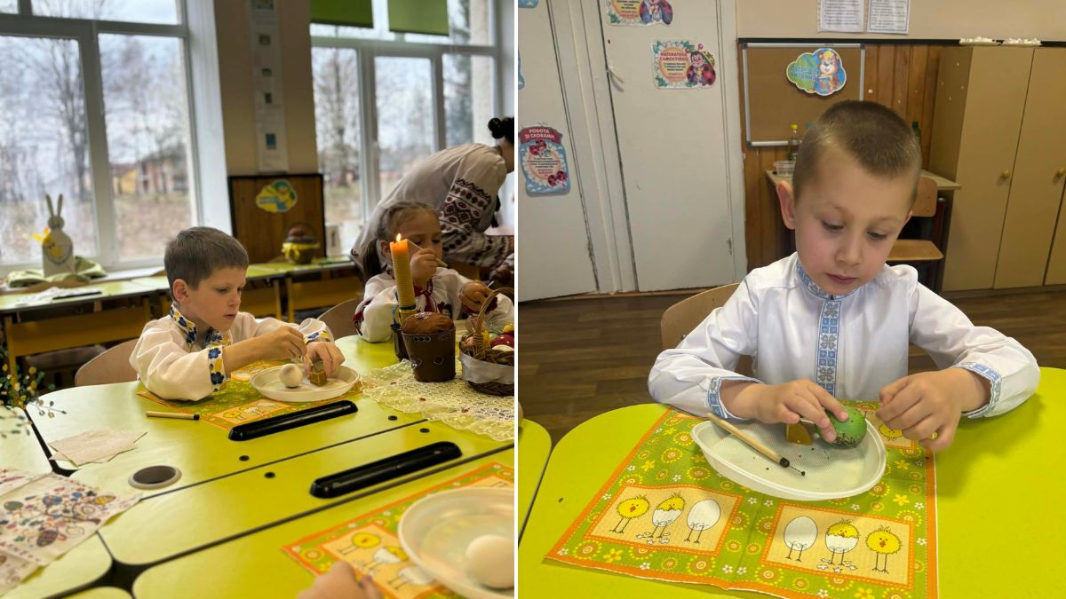 У Болехові діти крапанки робили