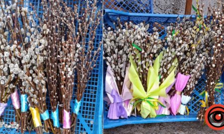 Вербові букетики на ринку у Калуші