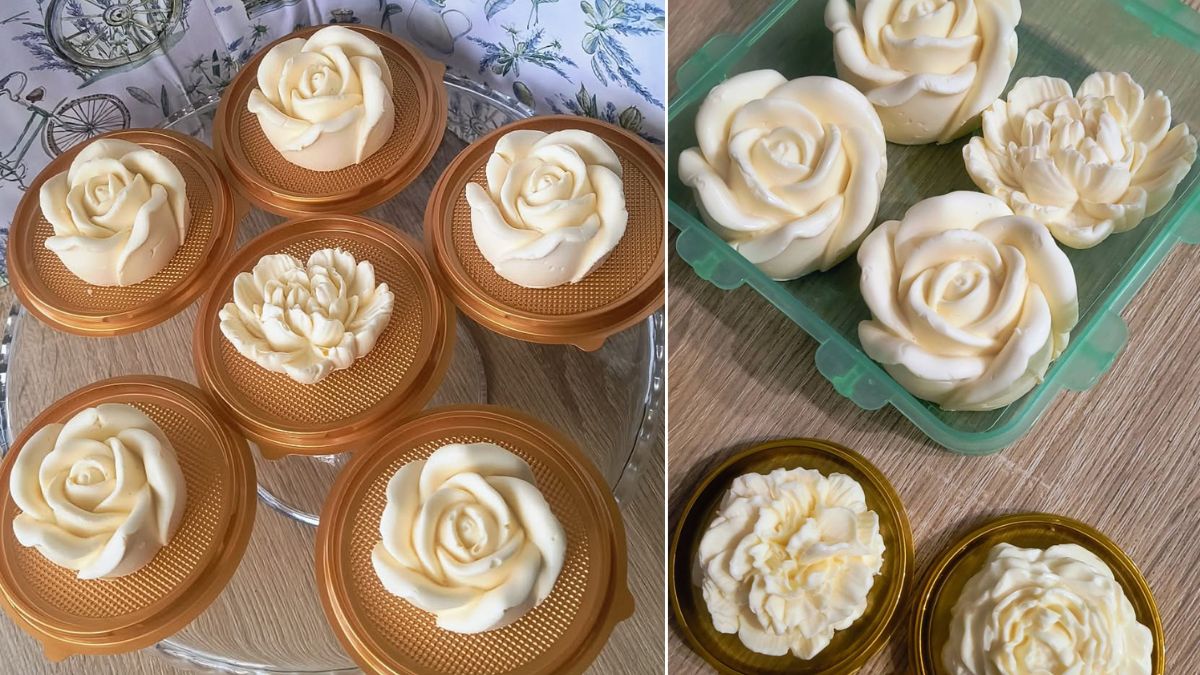 Калушанка створює декор із масла