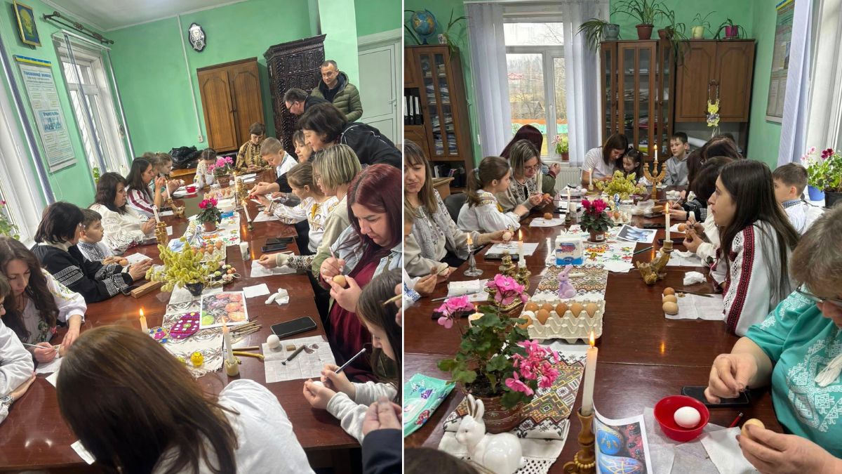 У Завійській гімназії писали писанки