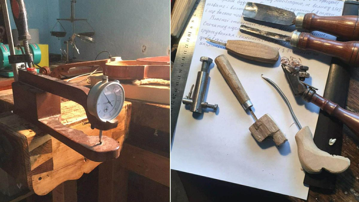 Майстер з Калущини виготовляє скрипки