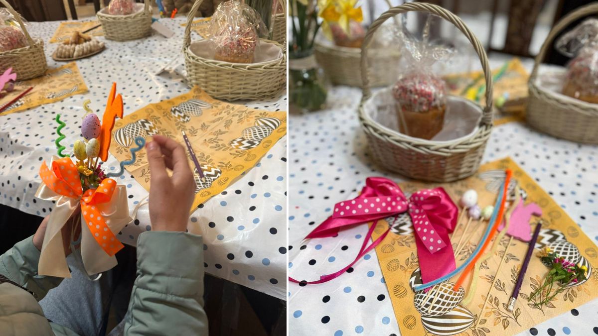 У калуському храмі діти прикрашали кошики