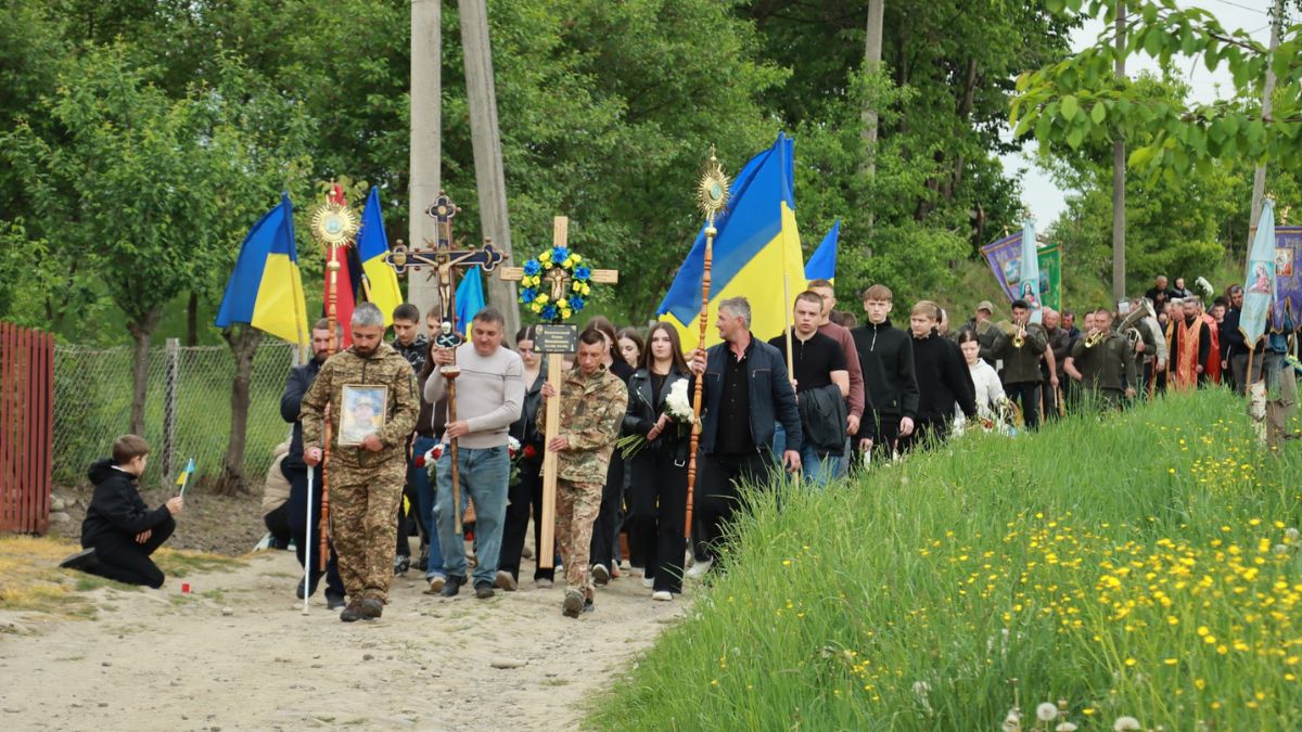 Похорон Героя у Петранці Степана Наконечного