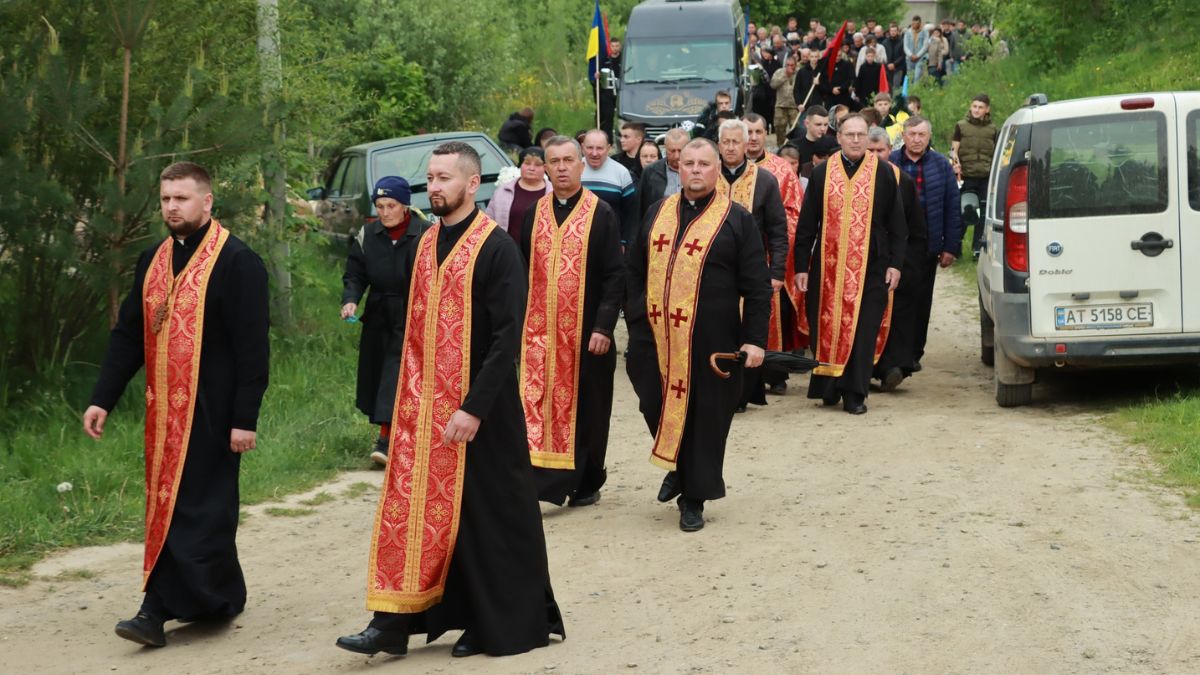 Похорон Героя у Петранці Степана Наконечного