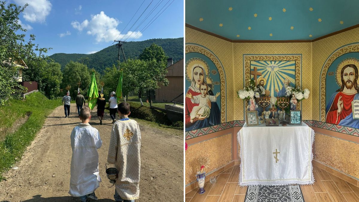 У селі на Калущині відбулося благословення полів