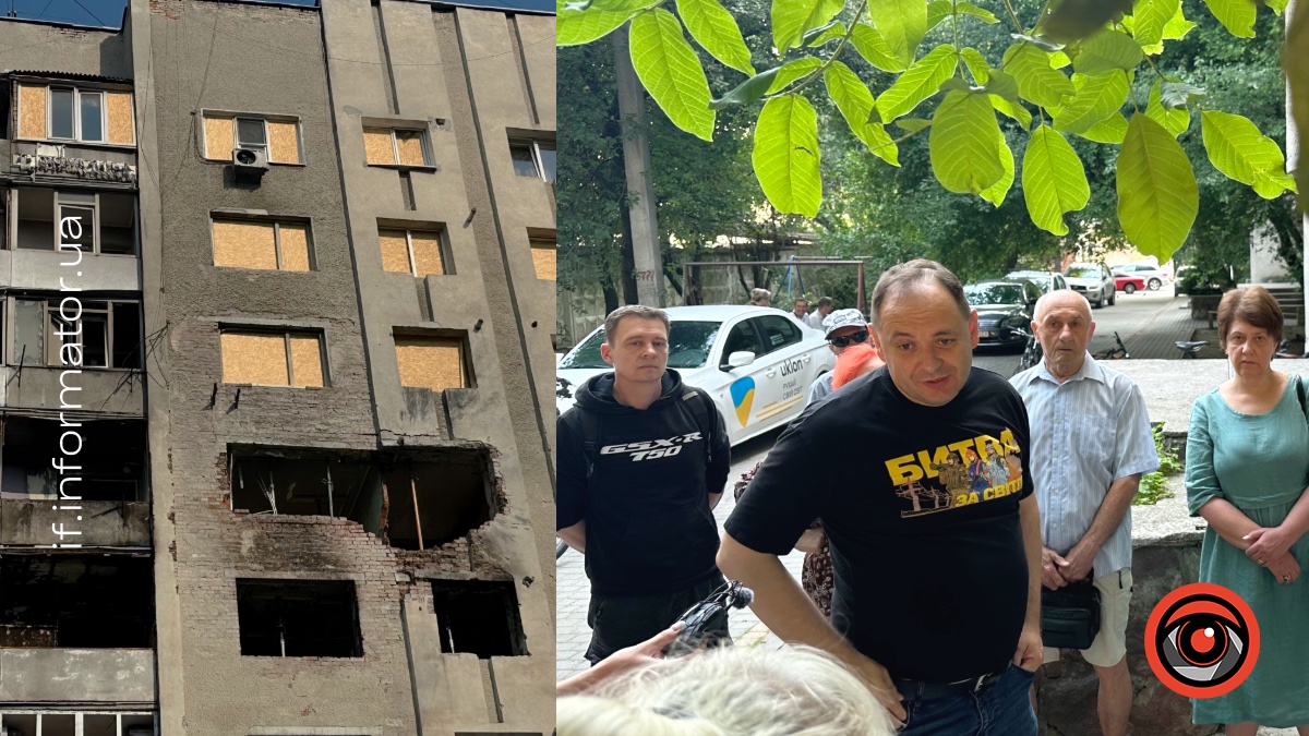 У Франківську пояснили затримку відновлення будинку на Коновальця після атаки дрона