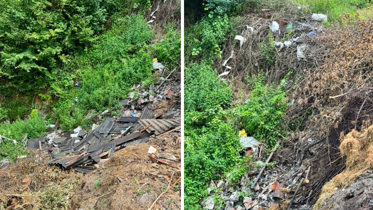 У селі Підліски люди вимагають прибрати сміття з потічка