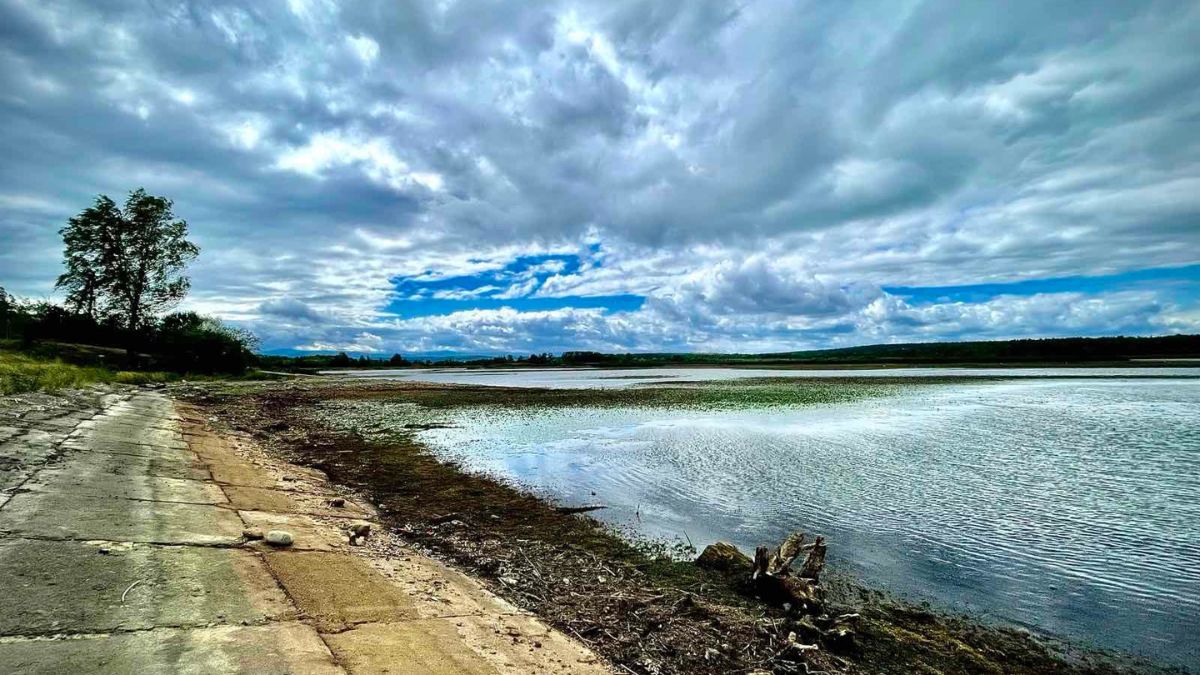 У Рожнятові на водосховищі маловоддя